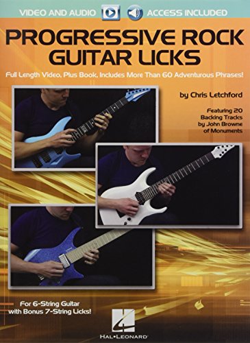 Progressive Rock Guitar Licks: Featuring 20 Backing Tracks by John Browne of Monuments